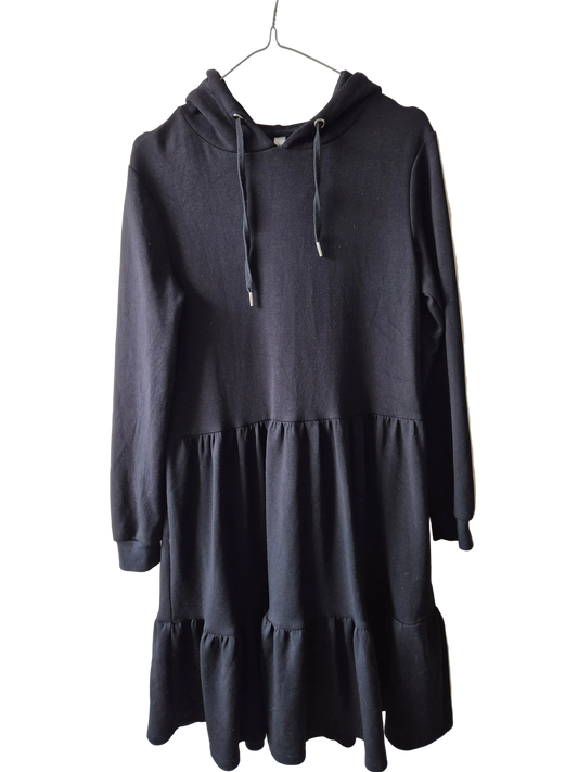 Kjole med hætte - str 42 (gæt)