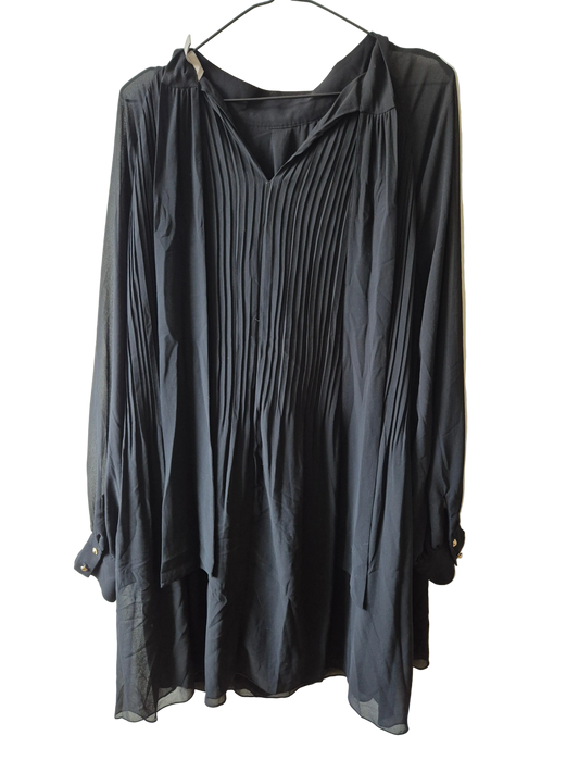 Kjole med bindebånd i nakken - str XL